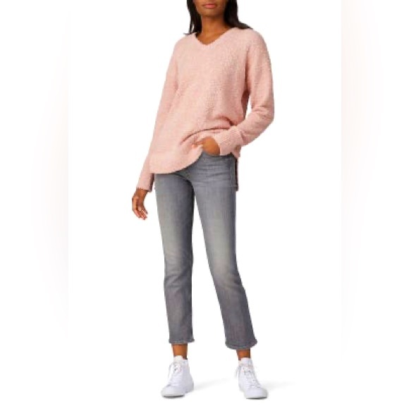 Baby Pink Knit French Connection Sweater - SZ Large - Picture 1 of 5